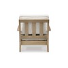 Signature Design by Ashley Carter Hall Outdoor Lounge Chair with Cushion, Weather-Resistant Eucalyptus Wood with Nuvella® Fabric, Beige - 4 of 4