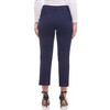 Rekkuna Women's Pull-On Ankle Work Pants – Mid-Rise Slim Straight Office Yoga Trousers with Pockets and Belt Loops - 3 of 4