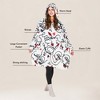 Tirrinia Women Printed Oversized Fleece Wearable Blanket Hoodie Sweatshirt Soft Cozy Gift Wife Woman - 2 of 4