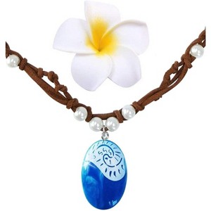 Blue Magic Crystal Necklace - Costume & Cosplay Accessory for Women, Halloween Party Favors - 1 of 4