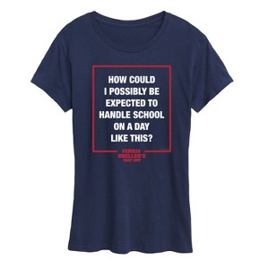 Women's - Ferris Bueller's Day Off - How Could I Possibly Short Sleeve Graphic T-Shirt - 1 of 4
