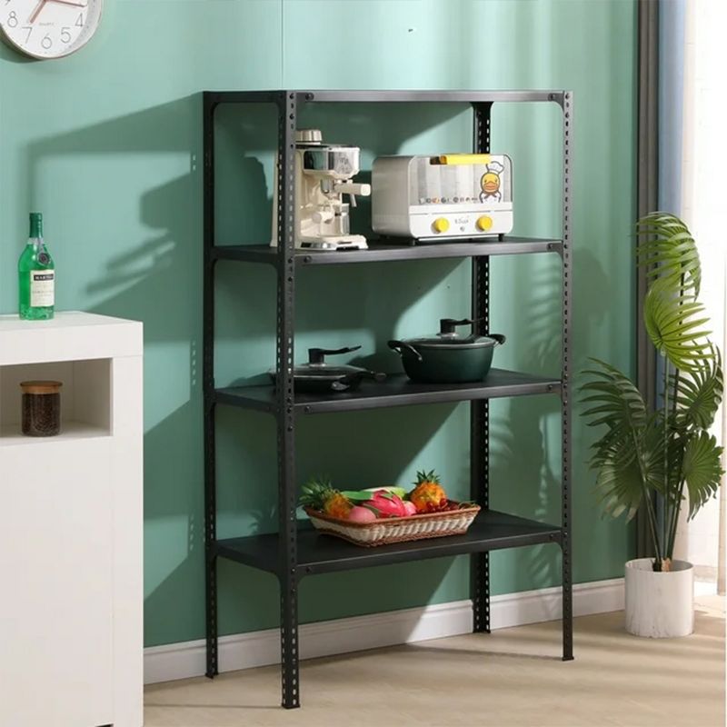 SKONYON 36"W x 16"D x 60"H 4-Shelf Steel Freestanding Shelves, Black, 3 of 11