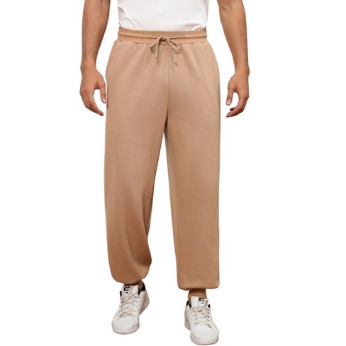 Men's Casual Lounge Pajama Yoga Jogger Pants Open Bottom Sweatpants ...