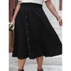 Skirts for Women 2025 Elegant High Waist a Line Skirt Casual Cotton Linen Skirt Spring Trendy Comfy Skirts - 4 of 4