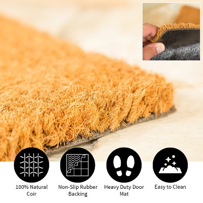 Evergreen Ottawa Senators Logo Natural Coir 28 x 16 Inches Indoor Outdoor Doormat