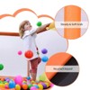 SEVOBAL Trampolines 55" Toddlers Trampoline with Safety Enclosure Net and Balls, Indoor Outdoor Mini Trampoline for Kids, Orange, 55"*55"*43" - 2 of 4