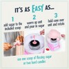 Nostalgia Cotton Candy Flossing Sugar - Grape, Pink Bubble Gum, Orange - 3 Pack - 4 of 4