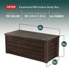 Keter Westwood 150 Gallon All Weather Outdoor Patio Storage Deck Box and Bench - image 2 of 4