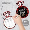 Big Dot of Happiness Flannel Fling Before The Ring - Ring Wish Card Buffalo Plaid Bachelorette Party Activities - Shaped Advice Cards Game - Set of 20 - 2 of 4