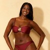 Women's Center Front Metal Hardware Bandeau Bikini Top - Wild Fable™ - 4 of 4