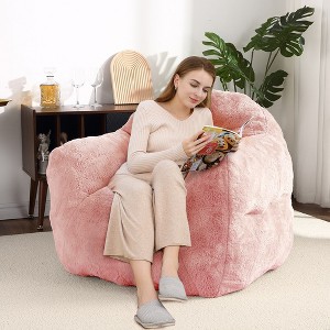 Large Bean Bag Chair for Adults, Lazy Sofa Upholstered Floor Sofa Soft Plush Chair Bean Bag Couch for Living Room Bedroom - 1 of 4