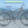 VASIP 24'' Mountain Bike for Boys & Girls,Shimano 21-Speed & Dual Disc Brakes,Steel Frame with Front Suspension for MTB Trails,Gray - 4 of 4