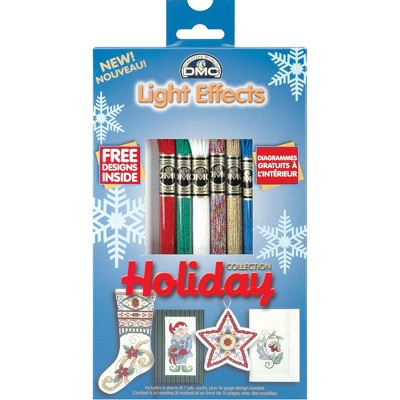 DMC Light Effects Floss Pack 8.7yd 6/Pkg-Holiday