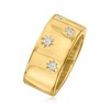 Ross-Simons 0.15 ct. t.w. Diamond Star Ring in 18kt Gold Over Sterling - 3 of 4