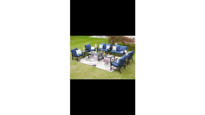 10pc Loveseat Patio Seating Set - Patio Festival
, 2 of 11, play video