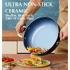 KOCH SYSTEME CS 12 Inch Saute Pan with Lid,Ceramic Nonstick Saute Pan with Lid, Induction Compatible,Gradient Blue - 4 of 4