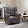 NicBex Accent Chair Adjustable Single Sofa Chair Modern  Armchair with Sturdy Wood Legs for Bedroom, Living Room - 2 of 4