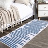 Area Rug Machine Washable Rug Non Slip Non Shedding Indoor Carpet Modern Berber Stripe Low Pile Foldable Throw Rug for Bedroom Living Room Kids Room - 4 of 4