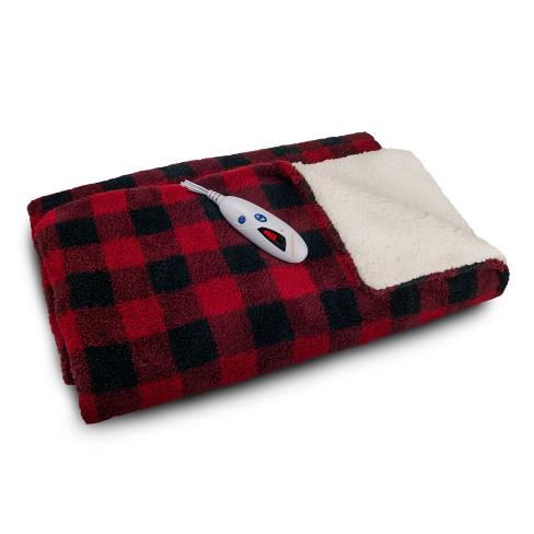 Heated blanket throw discount sale