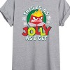 Women's - Inside Out 2 - Anger This Is As Jolly As I Get Oversized Graphic T-Shirt - 2 of 4