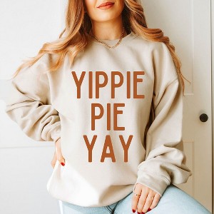 Simply Sage Market Women's Graphic Sweatshirt  Yippie Pie Yay - 1 of 4