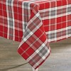 Park Designs Sketchbook Snowman Plaid Square Tablecloth - 54" - Red - 3 of 3