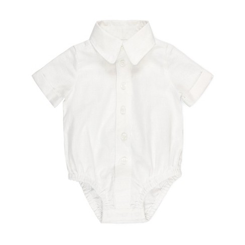 White linen shirt on sale for baby boy