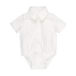 Hope & Henry Baby Short Sleeve Button Down Bodysuit, Infant