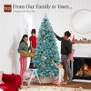 Best Choice Products Pre-Lit Peacock Blue Christmas Tree, Artificial Full Holiday Decoration w/ Incandescent Lights - 4 of 4