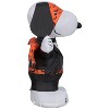 Gemmy Airblown Inflatable Snoopy w/Orange Vampire Print Peanuts, 3 ft Tall, Multicolored - 4 of 4
