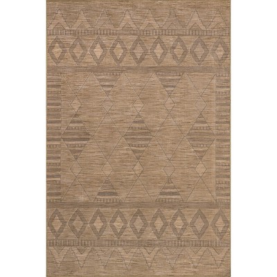 nuLOOM Olive SpinClean Machine Washable Stain-Resistant Area Rug