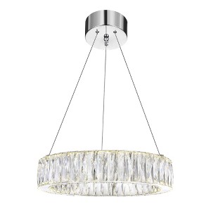 CWI Lighting Juno LED Chandelier With Chrome Finish - 1 of 4