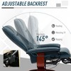PU Leather Recliner Swivel Chair with Wood Base and Extendable Footrest - 4 of 4