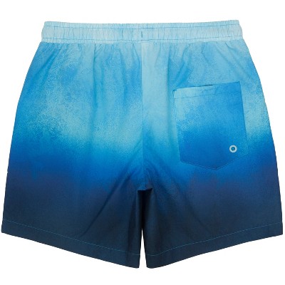 Rokka&Rolla Men's 7'' Tie Dye Swim Shorts with Compression Liner-Blue Wash, size Medium — фото 3