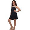Girls Shimmery Spaghetti Strap Knee Length Dress - 24sevenKid™ - 2 of 4