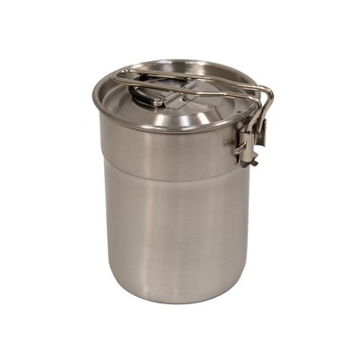 Compact Stainless Steel 5-Piece Mess Kit for Outdoor Cooking