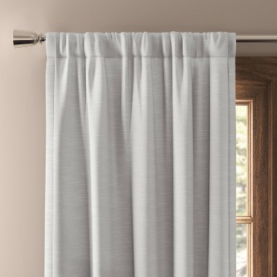 50"x84" Blackout Henna Window Curtain Panel White - Threshold™: Cotton Sateen, UV Protection, OEKO-TEX Certified