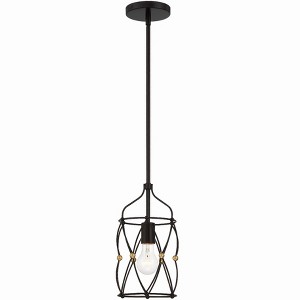 Crystorama Lighting Zucca 1 - Light Pendant in  English Bronze/Antique Gold - 1 of 3