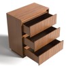 Koligey 3-Drawer Dresser 27.5"W Single Dresser With Waveform Fluted Panel - 3 of 4