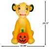 Gemmy Airblown Inflatable Simba w/ Cape Disney, 3 ft Tall, Multicolored - 3 of 4