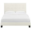 Modway Melanie Queen Tufted Button Upholstered Performance Velvet Platform Bed - Ivory - 4 of 4