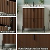 KTMBDW Fluted Design Bathroom Vanity with Ceramic Sink, Wooden Bathroom Storage Vanity with 30 Inch, Small Quick Assembly Bathroom Cabinet - 4 of 4