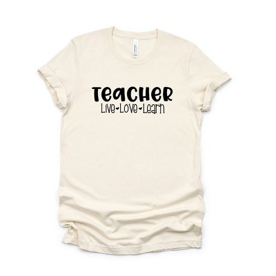Simply Sage Market Women's Teacher Live Love Learn Short Sleeve Graphic Tee