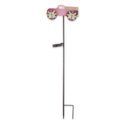 7" Iron Truck Solar Stake Pink - Zingz & Thingz