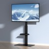 VEVOR TV Stand Mount, Swivel Tall TV Stand for 32 to 85 inch TVs, Height Adjustable Portable Floor TV Stand with Tempered Glass Base - 2 of 4