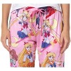 Sailor Moon Women's Allover Character Print Adult Lounge Pajama Pants - 3 of 4