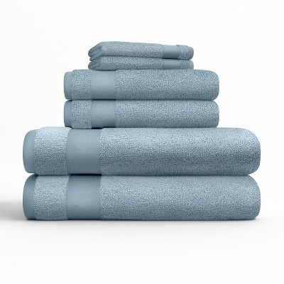 6 Piece Bath Towels Set, 100% Super Plush Premium Cotton - Becky Cameron - Thumbnail 5