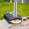 VEVOR Multi-fuel Outdoor Pizza Oven, 12 inch Wood Fired & Gas Pizza Maker with Rotating Pizza Stone, Propane Pellet Dual Fuel Pizza Grill - 2 of 4