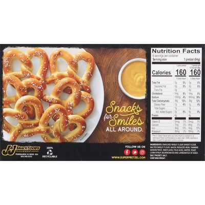 SuperPretzel Frozen Baked Soft Pretzels - 6ct/13oz