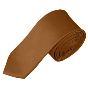 Men's Solid Color Skinny 2 Inch Wide And 57 Inch Long Neckties - 1 of 4
